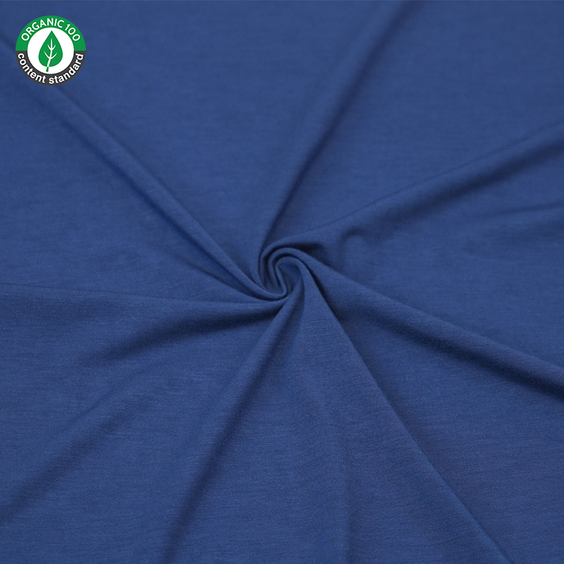 Tätstickande organisk bambu spandex tröja tyg