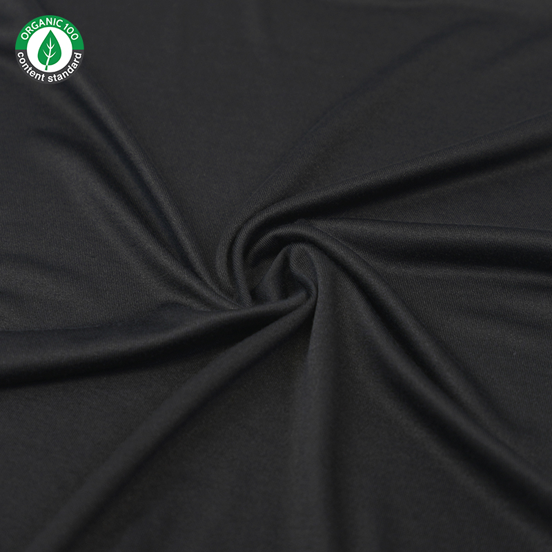 Organisk bambu/polyester Jersey -tyg
